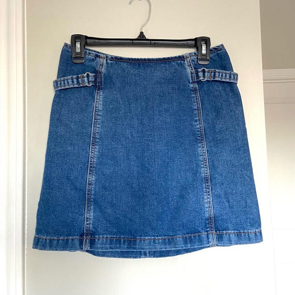 Vintage Calvin Klein denim skirt with side details - Picture 1 of 11